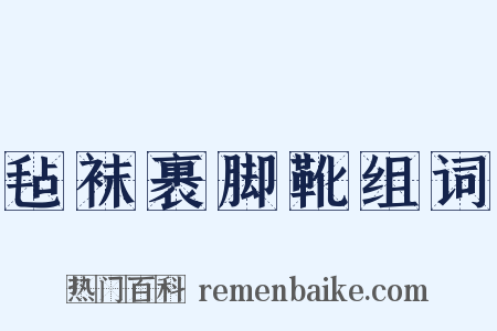 毡袜裹脚靴组词是什么意思的图片